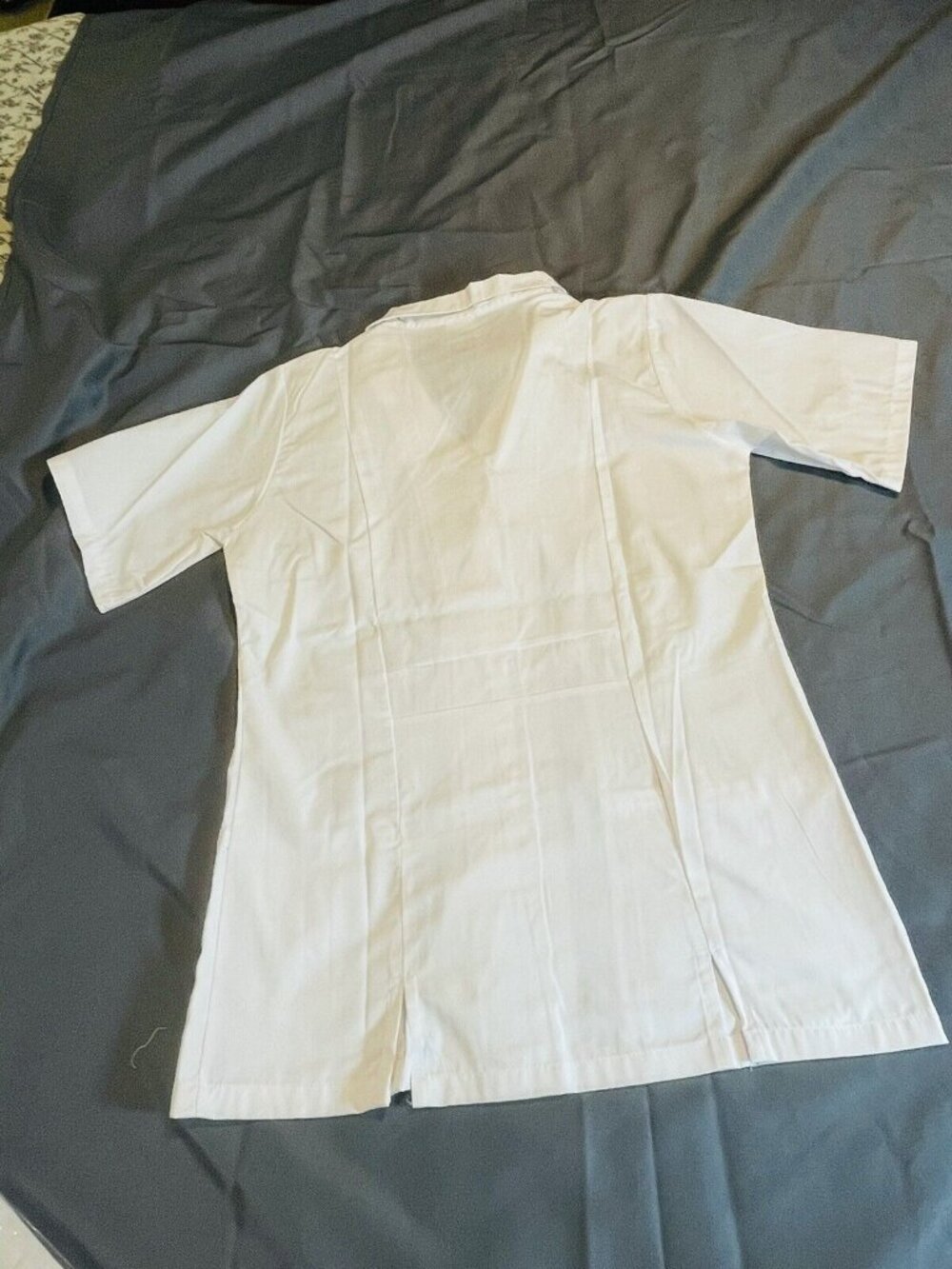 Fashion Seal Short Sleeve Fitted Lab Coat Scrub Top SZ Large Women Style 73454 - Picture 7 of 7